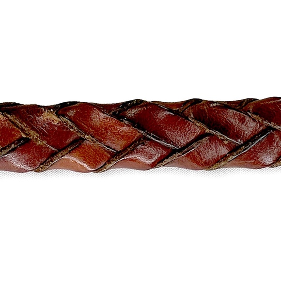 Gap Vintage Brown Big Braided Leather Belt - Picture 3 of 4